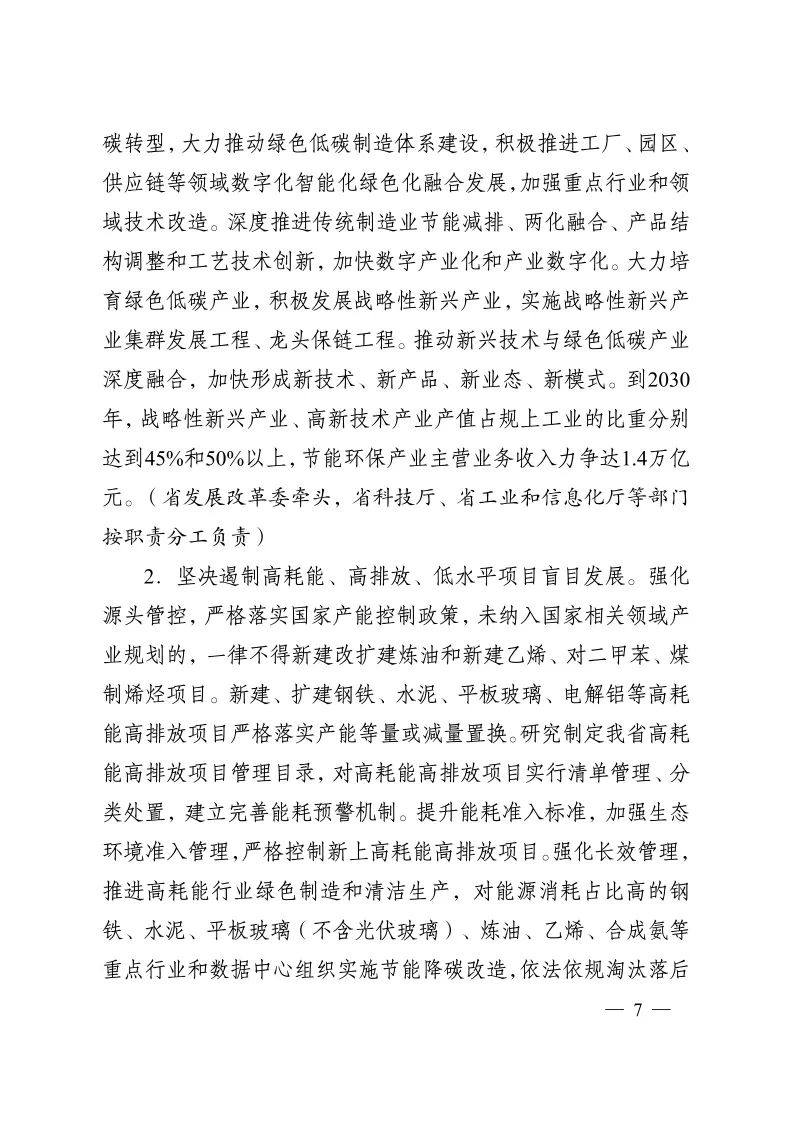 《江蘇省碳達(dá)峰實施方案》印發(fā) 實施“碳達(dá)峰八大專項行動”